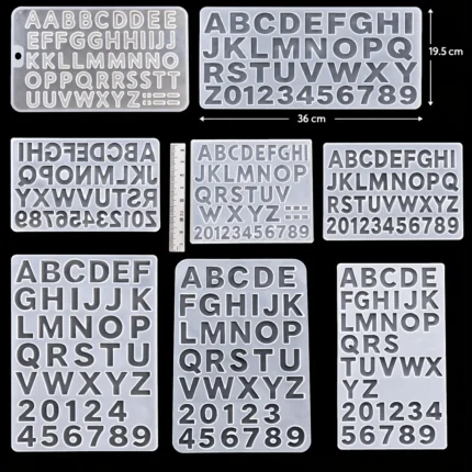 alphabet mold for resin art
