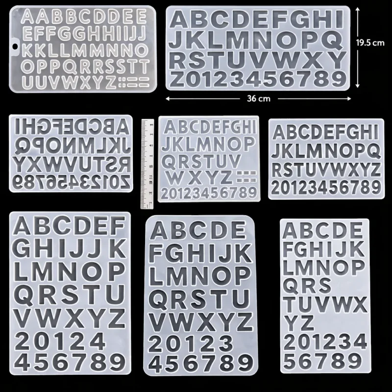 alphabet mold for resin art