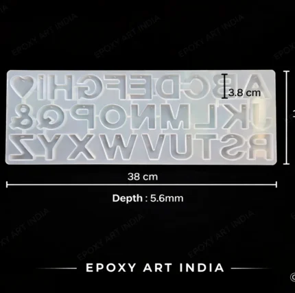 Alphabet Silicone Mold for Resin Art