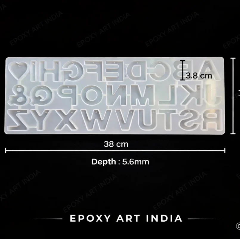 Alphabet Silicone Mold for Resin Art