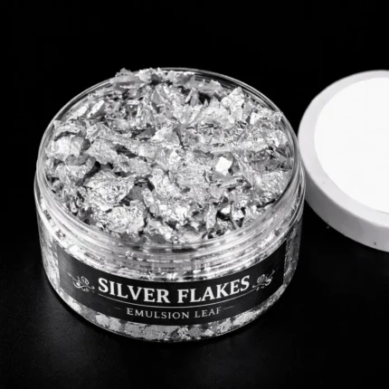 Silver Flakes for Resin Art | Metallic Silver Foil Flakes for Epoxy Resin, Crafts & DIY Projects | Resin Art Supplies India