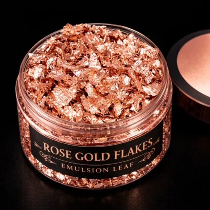 Rose Gold Flakes for Resin Art | Metallic Rose Gold Foil Flakes for Epoxy Resin Crafts | Resin Art Supplies India