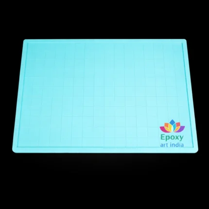 Silicone Mat with Border for Resin Art | Non-Stick Resin Work Mat for DIY Epoxy Projects