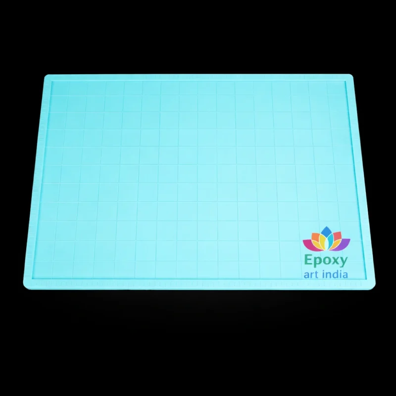 Silicone Mat with Border for Resin Art | Non-Stick Resin Work Mat for DIY Epoxy Projects
