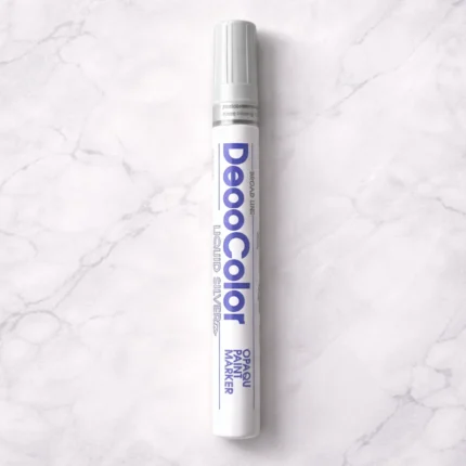 Silver Deco Metallic Marker for Resin Art | Paint Pen for Coasters, Trays & Geode Art |