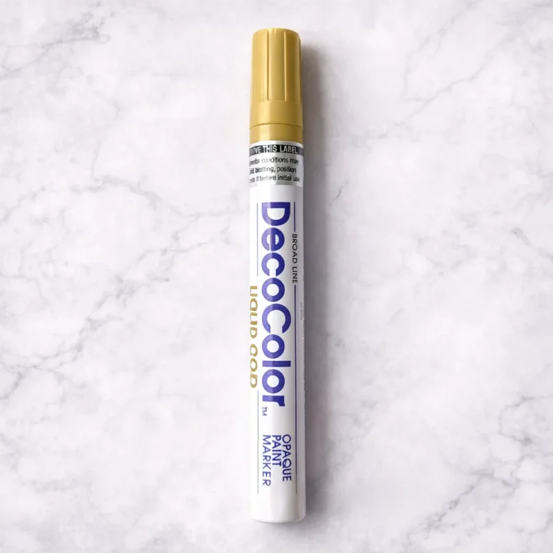Gold Deco Metallic Marker for Resin Art | Paint Pen for Coasters, Trays & Geode Art | Resin Art Supplies India