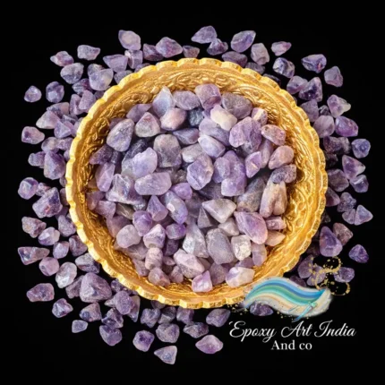 Amethyst Stone Chips 100gm for Resin Art | Purple Crystal Chips for Epoxy Resin Crafts