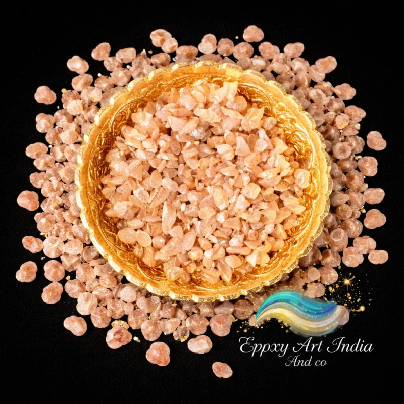Gold Dyed Sun stone Chips 100gm for Resin Art | Decorative Golden Crystal Stones for Epoxy Resin Crafts