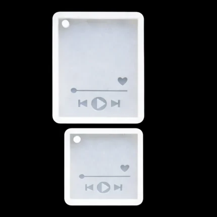 Spotify Keychain Silicone Mold for Resin Art | Music Code Keychain Epoxy Resin Mold