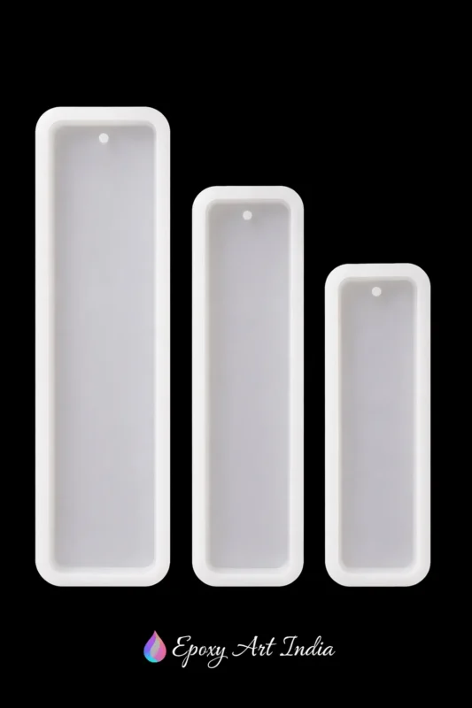 Set of 3 Bookmark Molds for Resin Art – Silicone Resin Bookmark Molds
