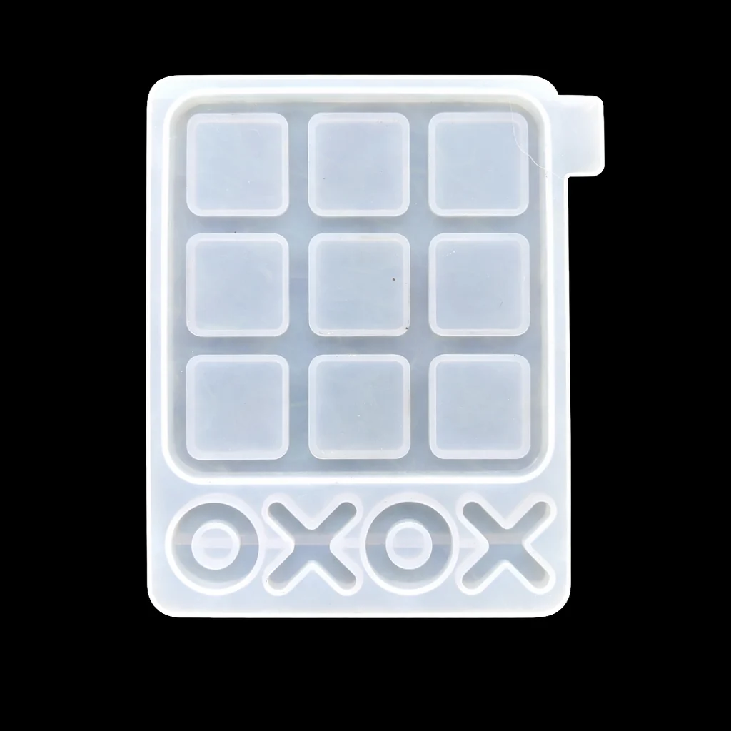 Tic Tac Toe Silicone Mold for Resin Art Tic Tac Toe Silicone Mold for Resin Art