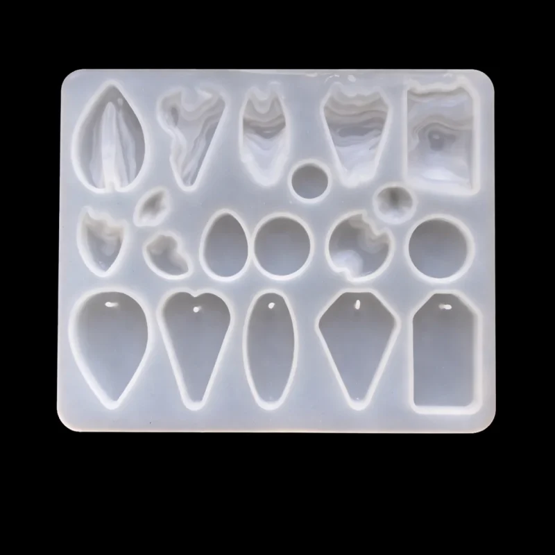 19-Cavity Silicone Mold for Epoxy Resin Earrings & Pendants