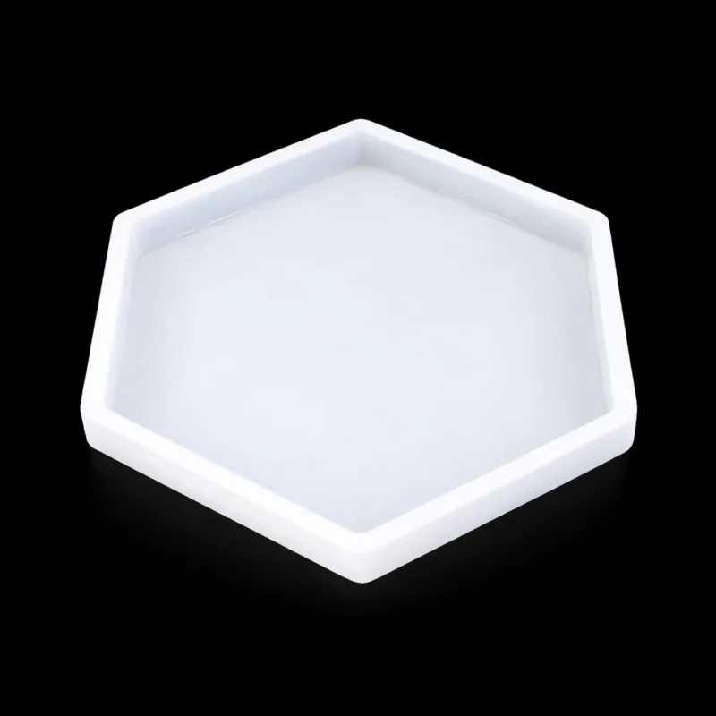 Hexagon Coaster Silicone Mold for Resin Art – 4 Inches