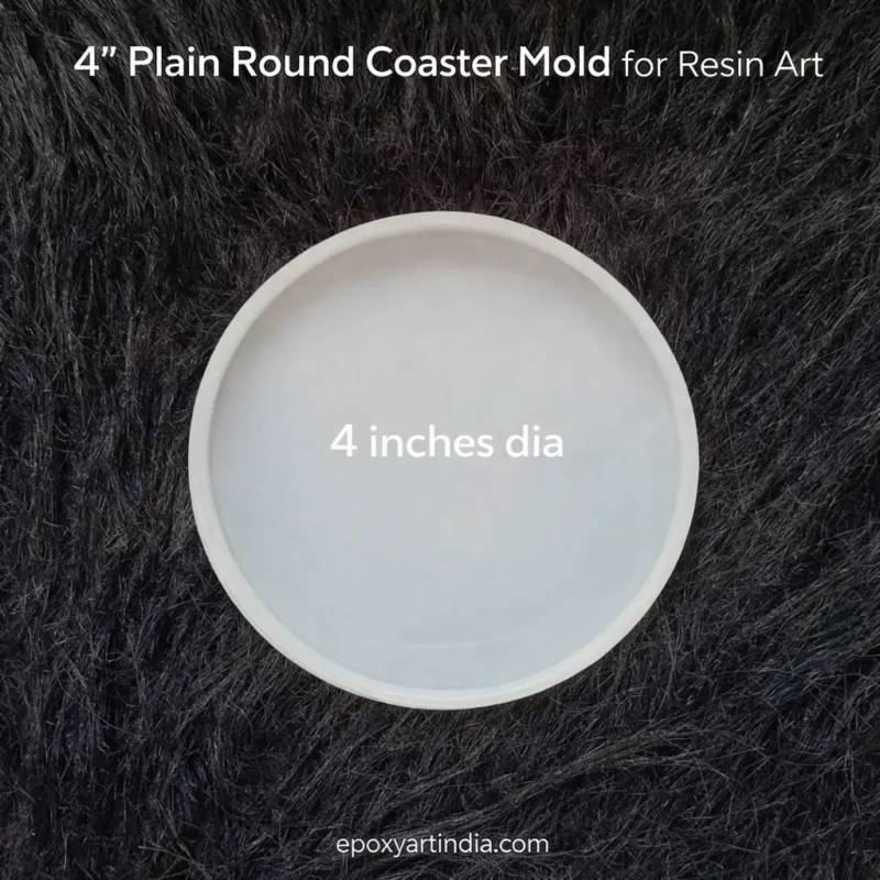 4″ Plain Round Coaster Mold for Resin Art