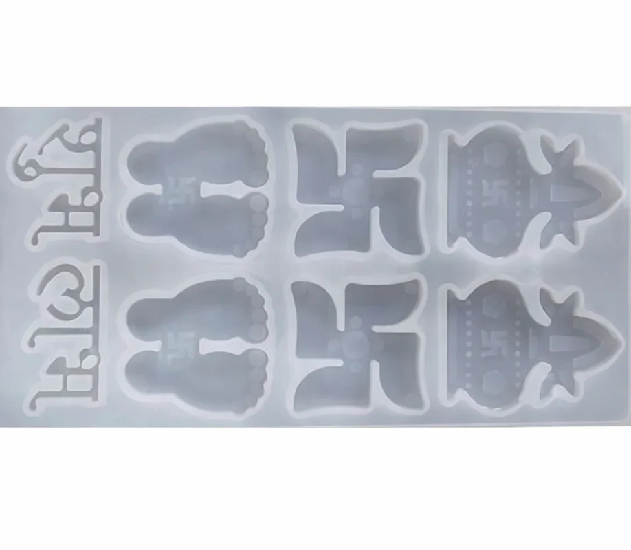 Diwali Shubh Labh Saathiya Kalash Silicone Mold for Resin Art