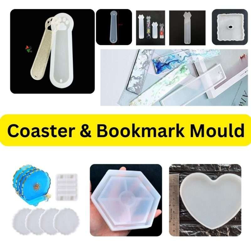 book mark and coaster mold for resin art