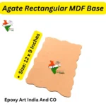 Agate Rectangular MDF Base 12x9 Inch (8mm Thick) for Resin Art | Tray, Name Plate & Wall Art DIY Board