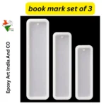 Set of 3 Bookmark Molds for Resin Art – Silicone Resin Bookmark Molds