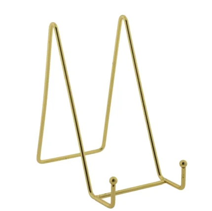 6 Inch Gold Metal Display Stand | Metal Stand for Resin Art Frames, Plates & Decorative Crafts