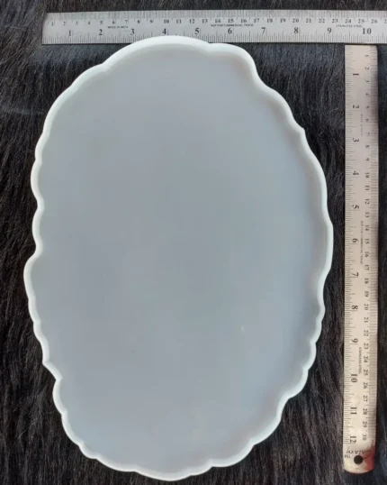 13 × 9 Inch Silicone Oval Agate Mold for Resin Art