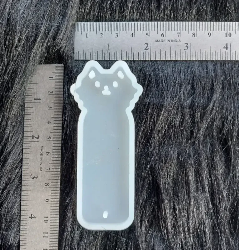 4-Inch Cat Bookmark Silicone Mold for Resin Art