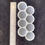 8 Cavity Round Keychain & Pendant Mould | Silicone Resin Mold for Keychains, Jewelry & DIY Crafts