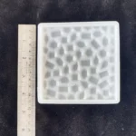 Square Mosaic Texture Coaster Mould | Silicone Resin Coaster Mold | Geometric Textured Mold for Epoxy