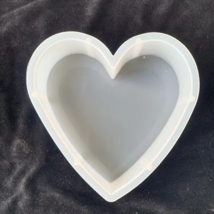 8" Heart Deep Casting Mold | Silicone Resin Mold for Epoxy, Jesmonite & DIY Crafts |