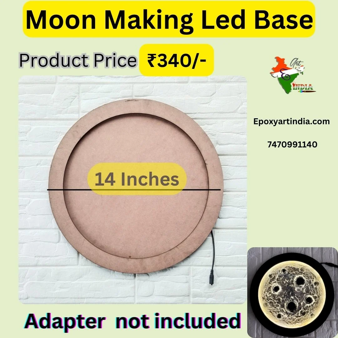 Moon LED Base (14 Inches) for Texture Art with LED Light Moon LED Base (14 Inches) for Texture Art with LED Light