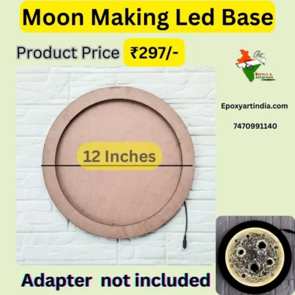 Moon LED Base (12 Inches) for Texture Art with LED Light