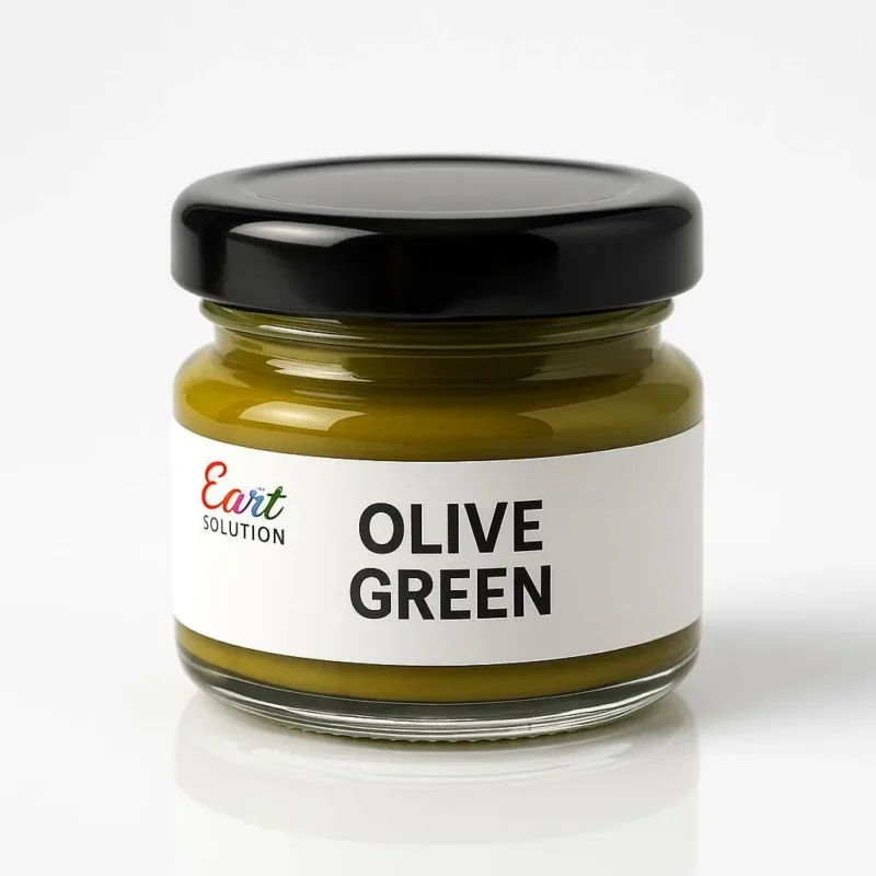 Olive Green Gel Pigment – Natural Earth Tone Color Paste for Resin Art