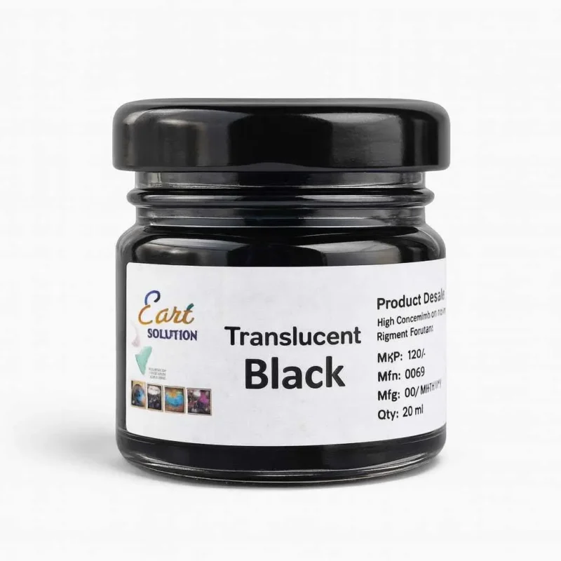 Translucent Black Gel Pigment – Transparent Smoke Tint for Resin Art