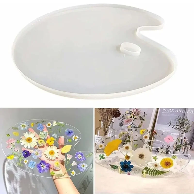 Small Color Palette Mold for Resin Art – 18 cm