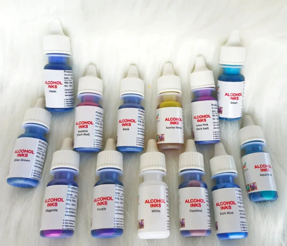 Alcohol Ink Set of 13 Bottles for Resin Art