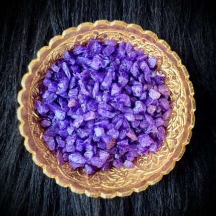 Purple Dyed Quartz Stone Chips 100gm for Resin Art | Decorative Purple Crystal Chips for Epoxy Resin Crafts