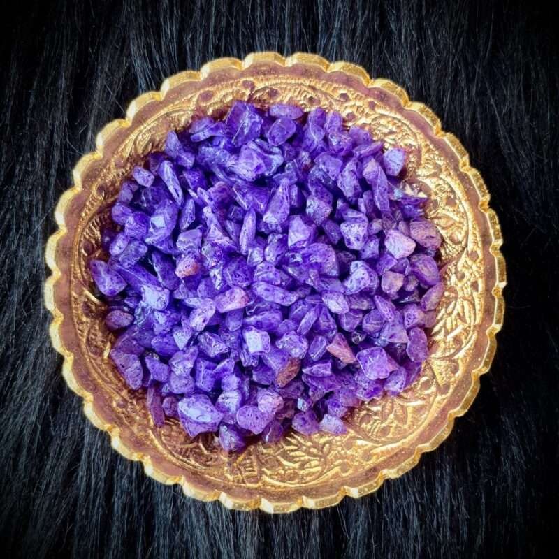 Purple Dyed Quartz Stone Chips 100gm for Resin Art | Decorative Purple Crystal Chips for Epoxy Resin Crafts