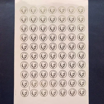 Guruji Small Gold Embossed Sticker Sheet for Resin Art (Size A5)