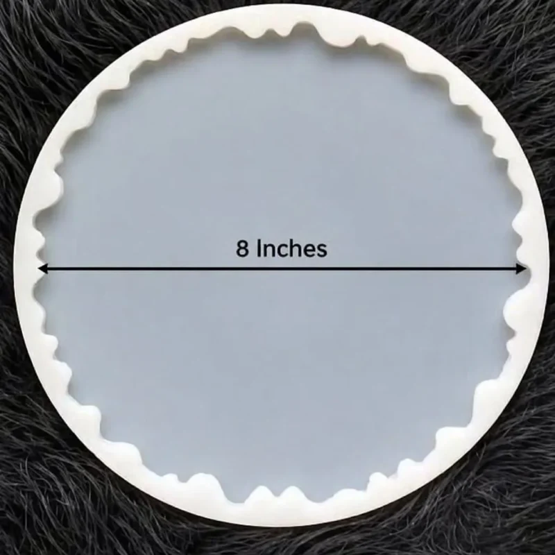 8-Inch Large Agate Coaster Mold for Resin Art