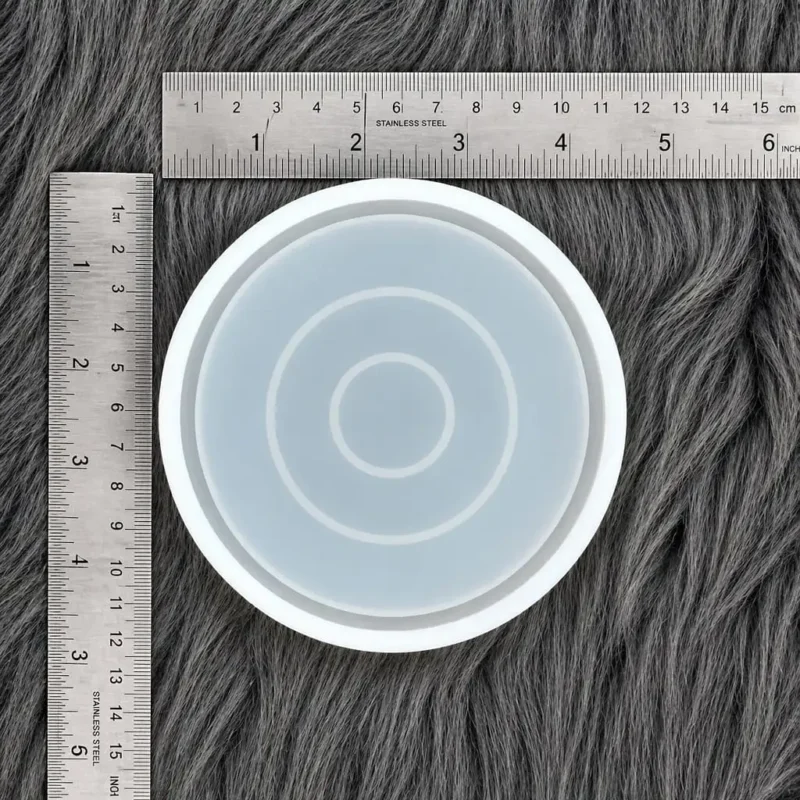 4-Inch Round Silicone Trinket Mold for Resin Art
