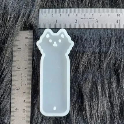 4-Inch Cat Bookmark Silicone Mold for Resin Art