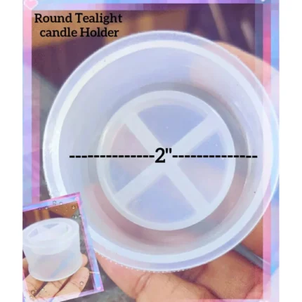 2″ round shape tealight candle holder mould