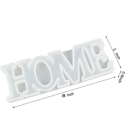 3D Home Letter Silicone Resin Mold for Resin Art