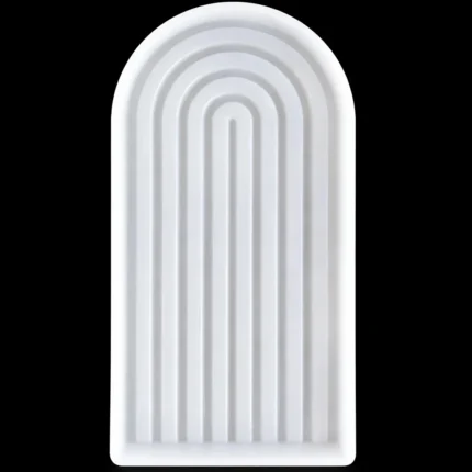 4″ × 8″ Semi-Oval Silicone Resin Mold for Resin Art
