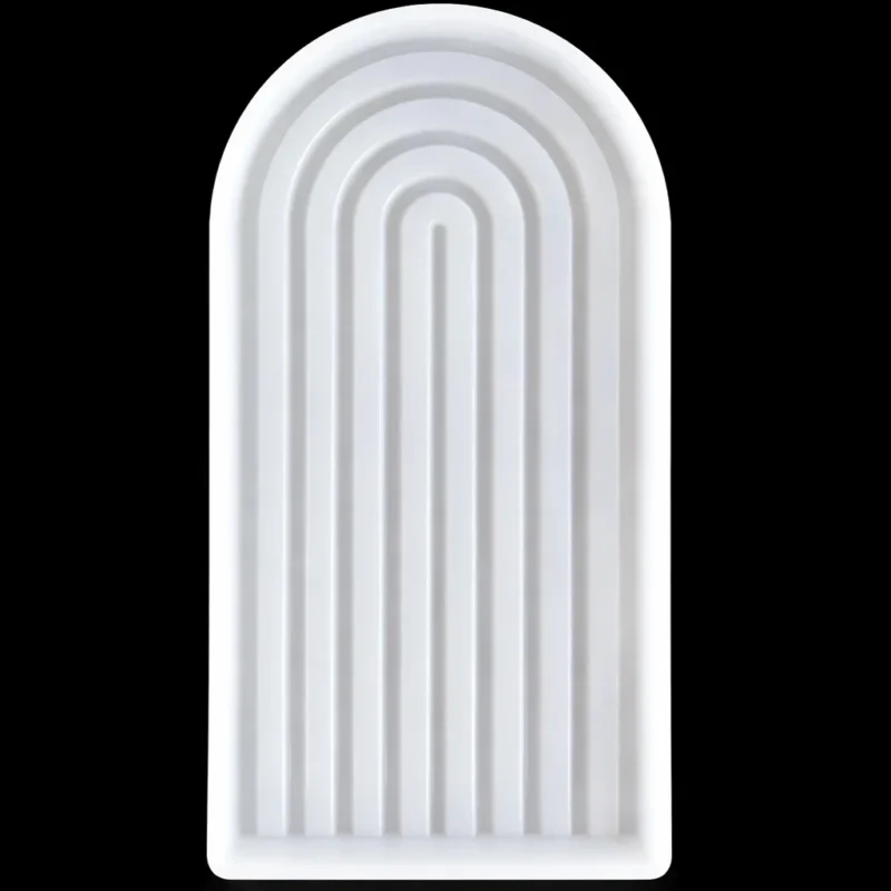 4″ × 8″ Semi-Oval Silicone Resin Mold for Resin Art