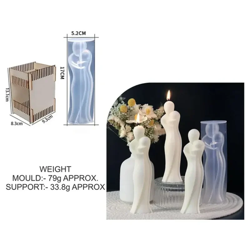 Mother & Child Candle Mould | Silicone Candle Mold for DIY Wax