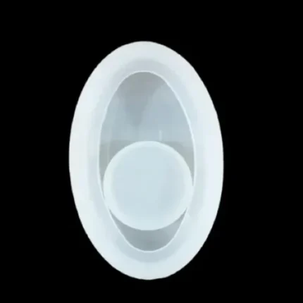 Oval T-Light / Tealight Candle Holder Silicone Mold for Resin Art