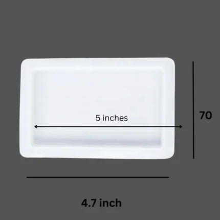 Silicone Rectangle Coaster Mold for Resin Art – 5 Inches