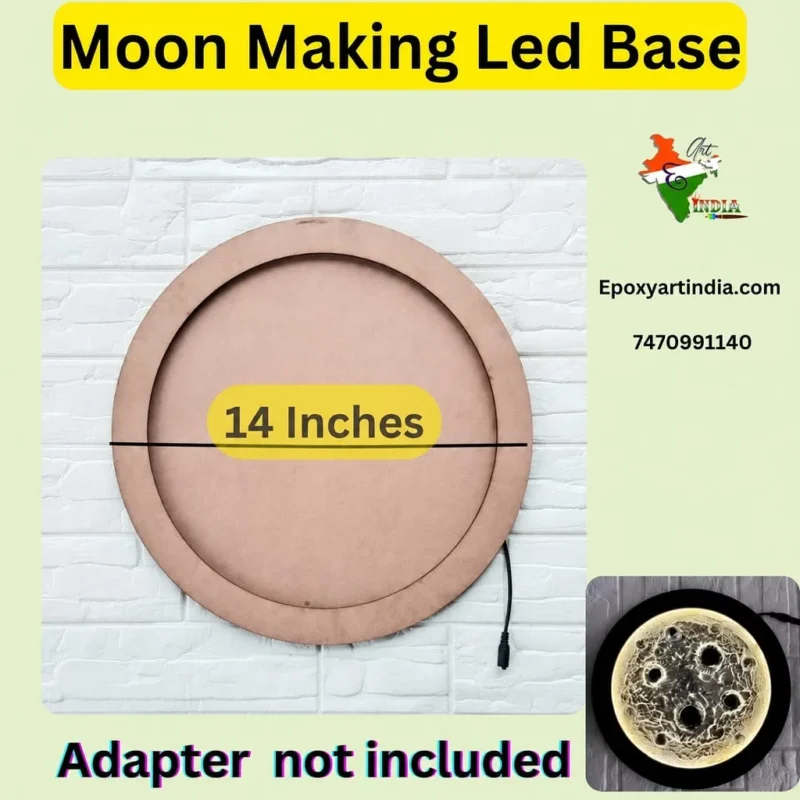 Moon LED Base (14 Inches) for Texture Art with LED Light