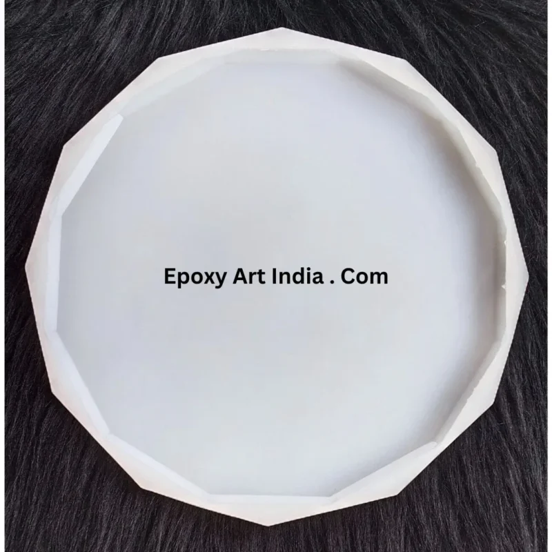 14″ Diamond Cut Resin Tray Silicone Mold for Resin Art