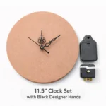 11.5" Clock Set with Black Hands – DIY Resin Wall Clock Kit with Clock Machine (Designer Type 1)